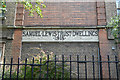 Name panel, Samuel Lewis Trust Dwellings, Warner Road, Camberwell