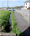 Roadside drainage channel, Bynea