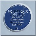 TQ2784 : Blue plaque re Frederick Delius, Belsize Park Gardens, NW3 by Mike Quinn