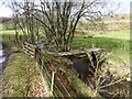 Rickety bridge over the White Burn