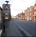 Warning sign - humps for 320 yards, Dodington, Whitchurch, Shropshire