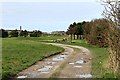 Footpath across the 1st and 18th fairways at Knott End Golf Club