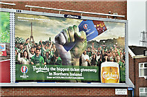 J3674 : Northern Ireland Euro 2016 poster, Belfast (April 2016) by Albert Bridge