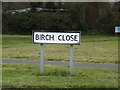 Birch Close sign
