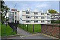 Rear of empty Flecker House, off Broome Way, Camberwell