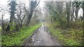 Footpath using the old railway line route