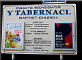 Y Tabernacl information board,  Llwynhendy