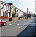 Speed bumps across Llwynhendy Road, Llwynhendy