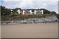 Apartments overlooking the beach at Caswell Bay