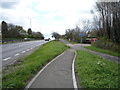 Cycle path beside the A38 near Findern