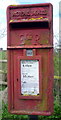 Close up, Elizabeth II postbox on School Piece Lane