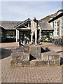 SN9264 : Navvy Statue at Entrance to the Elan Valley Visitor Centre by David Dixon