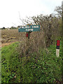 TM1253 : Walnut Tree Farm sign by Geographer
