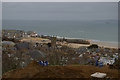 View over St Ives from the leisure centre car park