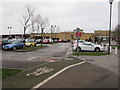 End of cycle path in Yate Shopping Centre