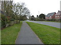 The Stafford Road on the SE side of Gnosall