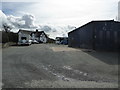 Bus company premises at Hope near Welshpool