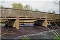 TL4211 : Footbridge & Weir by Eastwick Mead by Glyn Baker