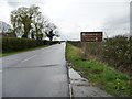 Moor Lane, heading west at Brickyard Cottages