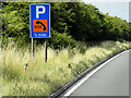 SK7174 : Parking Ahead (northbound A1) by David Dixon