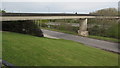 ST1920 : Footbridge over the M5 motorway at Taunton Deane Services by Jaggery