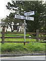 TM1553 : Roadsign on Main Road by Geographer