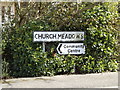 TM1551 : Church Meadows sign by Geographer
