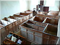 The interior of Loughwood Meeting House, Dalwood