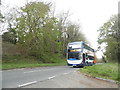 554 bus on New Road, Derry Hill