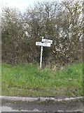 TM1452 : Roadsign on Bull's Road by Geographer
