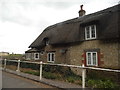 Thatched cottage on Black Dog Hill, Studley