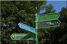 TQ3670 : Junction of paths, Cator Park, Beckenham by Christopher Hilton