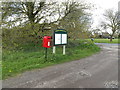 TM1451 : The Croft The Green Postbox & Village Notice Board by Geographer
