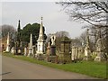 SJ3694 : Monuments in Anfield Cemetery by Graham Robson