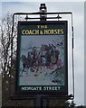 Sign for the Coach & Horses, Newgate Street