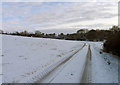 SK7308 : Towards Marefield in the snow by Andrew Tatlow