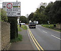 Directions sign facing Cheltenham Road, Broadway