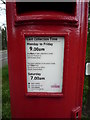 Detail, George VI postbox on Enfield Road