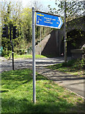 TL1215 : The Nickey Line footpath sign by Geographer