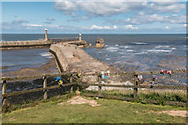 NZ9011 : East Pier, Whitby, Yorkshire by Christine Matthews