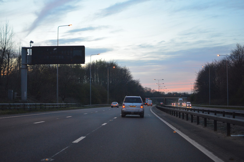 Metropolitan Borough of Wigan : The M6... © Lewis Clarke cc-by-sa/2.0 ...