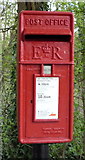 TL3009 : Close up, Elizabeth II postbox on Bayford Lane by JThomas