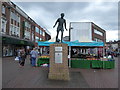 Statue of Stanley Matthews in Hanley Town Centre