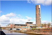 SJ4166 : Chester Shot Tower and Shropshire Union Canal by Jeff Buck