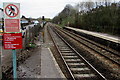 Railway from Llandaf station towards Radyr station, Cardiff