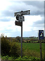 TM1852 : Roadsign on the B1077 Upper Street by Geographer