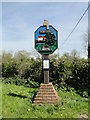 TF9919 : Worthing's new village sign by Adrian S Pye
