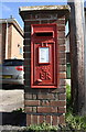 Benchmarked pillar box on Queensway