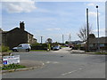 Looking across Westfield Lane into All Alone Road from Welwyn Avenue