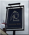 Sign for the Victoria Inn, Martham